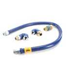 Dormont 16100BPQ2S60 Gas Connector Hose, 1" x 60", QD, Swivels