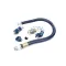 Dormont 16100BPQ2SR48 Gas Hose Blue 1" X 48", W/Snapfast Disconnect, 2 Swivels, Restrain