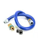 Dormont 16100BPQ60 Gas Hose, Blue, 1" X 60", W/Snapfast Disconnect