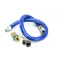 Dormont 16100BPQ60 Gas Hose, Blue, 1" X 60", W/Snapfast Disconnect