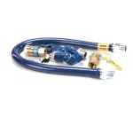 Dormont 16100KIT2S48 Deluxe SnapFast® 48" Gas Connector Kit with Two Swivels and Restraining Cable - 1" Diameter