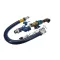 Dormont 16100KITCFS36 Gas Connector Kit, 1" x 36", Blue, Swivel Max, Elbow, Restaining Cable, Stainless Steel