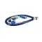 Dormont 16100KITCFS60 Gas Hose Kit, 1" x 60", with QD/Valve/Restraining Device, Blue