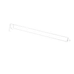 Norlake 161143 DIVIDER, LANE SINGLE HOOK 24"