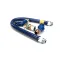 Dormont 16125BPQ2S48 Gas Hose, Blue 1-1/4" x 48", w/Snapfast Disconnect, Swivel