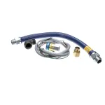 Dormont 16125BPQ36 Gas Hose, Blue, 1-1/4" x 36", Snapfast, Elbow