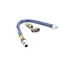 Dormont 16125BPQ48 Gas Hose, Blue, 1-1/4" X 48", Snapfast, 1 Elbow