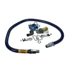 Dormont 1650BPQR48 SnapFast® 48" Gas Connector Kit with Restraining Cable - 1/2" Diameter