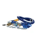 Dormont 1650KIT2S48 Deluxe SnapFast® 48" Gas Connector Kit with Two Swivels and Restraining Cable - 1/2" Diameter