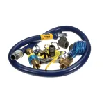 Dormont 1650KITCF2S48 1/2 DIA., 48 BLUE HOSE, SAFETY QUIK, 2 SWIVEL MA