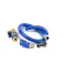 Dormont 1675BPCFS48 Gas Hose, Blue, 3/4" x 48", with Safety Quik and Swivel Max