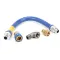 Dormont 1675BPQ24 24" Blue Gas Hose with Quick Disconnect, Snap Fast, 3/4" Diameter