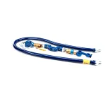 Dormont 1675KIT2S72 Gas Hose, Blue 3/4" x 72", w/Snapfast,Restrain Device,Valve, 2 Swivels