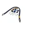 Dormont 1675KITB48 Gas Hose Kit, 3/4" x 48", with QD/Valve/Restraining Device, Blue