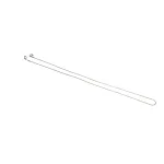 Master-Bilt 17-09474 Defrost Heater, 208-230V, 2000W, 80-1/4"