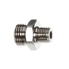 T&S Brass 172A Adaptor, 3/4-14 UN Male x 1/4" NPT Male, Chrome Plated Brass