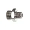 T&S Brass 172A Adaptor, 3/4-14 UN Male x 1/4" NPT Male, Chrome Plated Brass