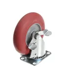 Carter-Hoffmann 18301-5288 5"SWIVEL CASTER W/BRK RED