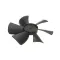 Global Refrigeration 19-1225-00 Fan Blade, Evaporator, 6 Petal, Black