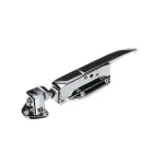 Leer 1913025 Door Latch & Strike Assembly, Flush Mount, Polished Chrome, K77