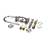 Fisher 19844 Faucet, Backsplash, 4" Centers, 6" Rigid Gooseneck, 2.2 GPM, Lever Handles