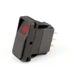 Cleveland 19993 Switch, DPDT, On/Off, Red Light