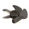 Imbera 2017317 Fan Blade, Black Plastic, 5 Fin, VR1012