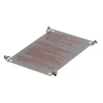 Lighting Instruction Plate with Screws: Fits Blodgett Brand