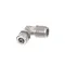 Unic 20550 BRASS ADAPTER ELBOW - 1/4 BSPM X 4X6MM POLY COMPRE