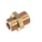 Unic 20952 BRASS NIPPLE - 1/4 BSPM X 1/4 BSPM