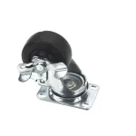 Duke 215002 Swivel Caster With Brake, 3' DIA, 4' Load Height