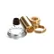Fisher 2200-0000 1/2" X 1 1/4 " Brass Close Nipple with Locknut, Washer and Slip Joint Kit