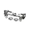 Fisher 2200 Faucet without Spout, 8" Wall Mount, Rigid Outlet, Lever Handles