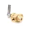 Town Food Service 226102F Gas Valve With Handle, Brass, 3/8"F X 3/8"F
