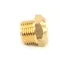 Town Food Service 226117 Air Mixer Orifice, 3/8" MNPT, 3/4" Hex, #27, Natural Gas