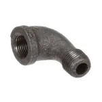 Town Food Service 226526 3/8 BLK STD MI 90 STREET ELBOW