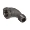 Town Food Service 226526 3/8 BLK STD MI 90 STREET ELBOW