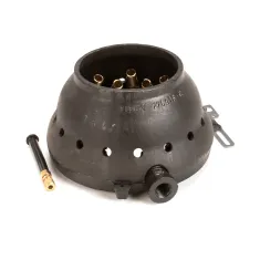 Town Food Service 226916PW/PLT Volcano Burner with Cover, 16 Tip, Propane Gas