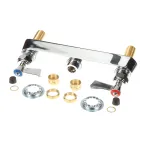 Fisher 2300-CV Deck Mounted Faucet Base with 8" Centers and 1/2" Rigid Male Inlets