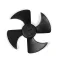 Frigidaire 240524102 Fan Blade, 4", Plastic, Refrigerator