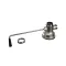 Fisher 24112 Twist Waste Valve with Flat Strainer, 3-1/2" Sink Opening, 2" Drain Opening,