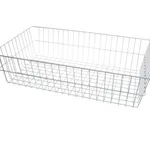 Blickman 2422441000 WIRE BASKET, 6" CHROME 24 1/2"W X 6"H X 14 1/4"D