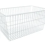 Blickman 2422442000 WIRE BASKET, 12" CHROME 24 1/2"W X 12"H X 14 1/4"D