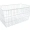 Blickman 2422442000 WIRE BASKET, 12" CHROME 24 1/2"W X 12"H X 14 1/4"D