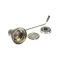 Fisher 24848 Drain, 1 1/2" Waste Basket, Strainer, Twist Handle, Chrome Plated