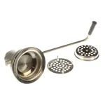 Fisher 24848 Chrome Twist Handle Waste Valve with 3 1/2" Sink Opening, 1 1/2" Drain Opening, and Basket Strainer