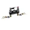 Fisher 2500-CV 4" Deck Control Valve, Lever Handles, Rigid Outlet, Check Stems