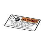 Henny Penny 26431 Label, Warning Shock Hazard