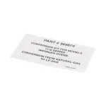 Lincoln 2802734 LABEL BOX 369874 KIT