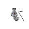 Fisher 28983 Drain, Waste Basket, Strainer, Lever Handle, Chrome Plated